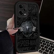 Marvel Juodo Žmogaus-voro Komiksų dėklas Skirta Xiaomi Redmi Note 13 14 12 11 Pro Plus 5G 14S 12S 11S 10S 10 9 Redmi 14C 13C 12C 12 4G Redmi Note14ProPlus