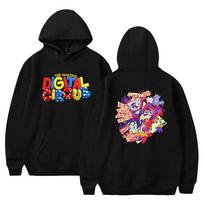 Vyriški Moteriški Gobtuvai The Amazing Digital Circus Grafiniai Gobtuvai Anime Gatvės Stilius Harajuku Laisvalaikio Spausdinti Gobtuvai Megztiniai XXS juoda