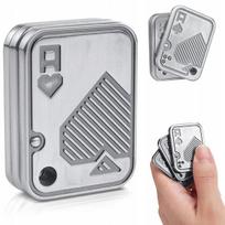 Magnetinis Fidget Slider - Metalo Kortų Žaislas Stresui Malšinti