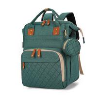 New Mommy Bag Large Capacity Portable Baby Bag Embroidered Thread Pacifier Bag Lightweight Double Shoulder Maternal and Infant Bag 30*16*41 gray