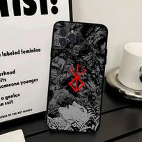 Anime Mados Berserk Guts Telefono dėklas Skirtas Iphone 17 16 15 16e 14 13 12 11 Pro Max Plus Dėklas Dangtelis Coque iPhone 17pro max
