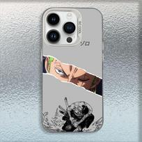Anime Ones P-Pieces Zoro Phone Case For iPhone 16,15,14,13,12,11,Mini,Pro,MAX White Matte Shockproof Cover iPhone12PROMAX gray