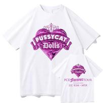 Moterų Pussycat Dolls Club dainų marškinėliai Laisvi Kasdieniai Vasariniai O-kaklo Marškinėliai Unisex Gatvės Stiliaus Dizainas Grafinis Spaudinys Merch Drabužiai 2XL purple
