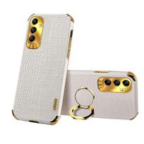 Krokodilo dengimo dėklas, skirtas Samsung Galaxy A56 A36 A26 A16 5G A06 A15 A25 A35 A55 A54 A24 A34 A14 Dangtelis Žiedas Laikiklis Coque For Galaxy A35 5G