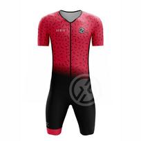 Vasaros vyrų triatlono lenktynių kostiumas Trisuit Dviračių Skinsuit Trumpomis rankovėmis Veikimo drabužiai Greitai džiūstantis Speedsuit Gcbig Sport L