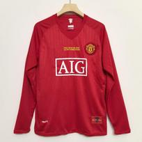 Ilgo rankogalio retro marškinėliai Futbolo marškinėliai Real Madrid Manchester United Anglija Arsenal Portugalija Inter Milan AC replikos marškinėliai S red
