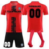 Individualus futbolo marškinėlis vaikams Personalizuotas jaunimo futbolo marškinėlis su komanda ir numeriu Futbolo dovanos 26