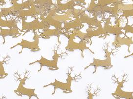 Konfeti Rudolf, aukso spalvos, 2,3x3,6 cm, 1 pak/20 vnt