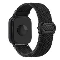Nailono dirželis Redmi watch 5 active/5 lite laikrodžiui pintas solo kilpos apyrankė correa for Xiaomi Redmi watch5 active 22mm juosta Redmi watch 5 active juoda