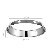 1Pcs Stainless Steel Wok Ring Pot Holder Gas Stove Rack Heat Insulation Cooking Support Stand Kitchen Accessories M gray