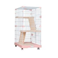 Prabangus trijų aukštų katės narvas su guoliu Two-tier: 82cm*52cm*110cm
