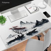 Mouse Pad Black And White Large Gamer Mousepad Keyboard Mat XXXL Mouse Mats xin Rubber Desk Pad Design Desk Rug Antislip 800x300x2MM