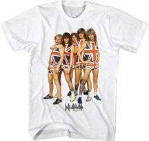 Def Leppard Band Matching Union Jack Men T Shirt Rock Music Band Merch S brown