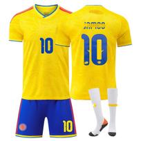 2026 m. FIFA Pasaulio taurės Kolumbijos namų marškinėlių ir kojinių komplektas #10 James Rodríguez 24 geltona