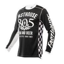2024 naujas FASTHOUSE lauko kroso motociklo važiavimo greitai džiūstantis ilgomis rankovėmis T-shirt kalnų dviračio downhill kostiumas L black