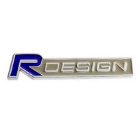 nqgdf9 3D Metalinis R DESIGN Logotipas Automobilio Galinės Bagažinės Sparno Emblema Ženklelis Lipdukas Volvo Rdesign XC90 S60 XC60 V70 S80 S40 V50 V40 V60 C30 juoda