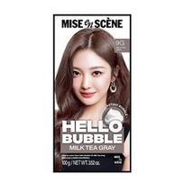 MISE en SCÈNE Hello Bubble Foam Hair 21 Color 100g with AESPA + Optional Self Hair Dye Kit 20_9G Milk Tea Gray