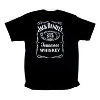 Jack Daniels unisex T-Shirt Logo Label, 2 Sides L įvairiaspalvis