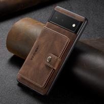 Case For Google Pixel 7 6 Pro Pixel 6 Leather Wallet Card Solt Bag Magnetic case for Google Pixel 5A 5G Pixel 6 tamsiai ruda spalva