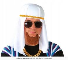 Balta Šeicho skrybėlė - Arabiška skara vakarėliams