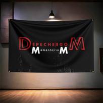 Roko Muzikos Vėliava 3x5ft Depeche Mode Gerbėjams Reklama HD Spaudinys Žalvariniai Žiedeliai Garažo Miegamojo Svetainės Bendrabučio Sienų Dekoras Gobelenas 74x94cm(29x37in)