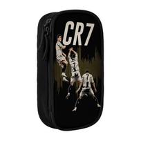 Futbolo Cr7 Prekės Dėžutė Ilgiems Pieštukams Futbolo Ronaldo Aksesuarai Dvigubo Sluoksnio Pieštukinė Mergaitės Kosmetinė Nuostabi Dovana (as the picture,Large)