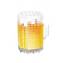 Building Blocks Mini Food Popcorn Beer Sushi Chocolate Scale Ratio Model Micro Particle Diamond Brick DIY Children's Fun Assembled Toy Gift Presents yellow