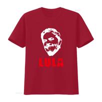 Lula Da Silva Brazilija Brasil Marškinėliai Visų Dydžių Drąsus Dizainas Puikiai Tinka Gerbėjams Vintage Šiek tiek Ištempti Vyriški Kvėpuojantys M red
