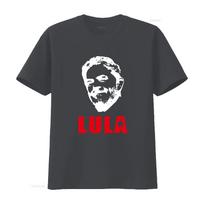 Lula Da Silva Brazilija Brasil Marškinėliai Visų Dydžių Drąsus Dizainas Puikiai Tinka Gerbėjams Vintage Šiek tiek Ištempti Vyriški Kvėpuojantys 4XL red