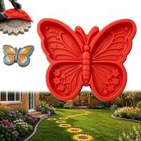 Dekoratyvinis motyvas Saulėgrąža Akmens takelis Formelė Silikoninė Apvali Trinkelės Formelė Takelio Danga Butterfly red