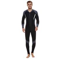 Mens Quick-Dry Rash Guard Swimsuit Snorkeling Diving UV Protection Full-Body Swimwear In Nylon 5XL black