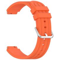 Garmin CIRQA išmaniosios apyrankės greito atsegimo laikrodžio apyrankė su tekstūros paviršiumi Apyrankė Garmin CIRQA dirželiui su sidabrine sagtimi For Garmin CIRQA orange