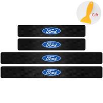 4 vnt. Automobilio durų slenksčio apsauginės plokštelės Lipdukai Centrinis dangtelis Ford Focus 2 3 Mondeo Fiesta Fusion Ghia Ecosport Ranger Mondeo Mustang R4W 4pcs black