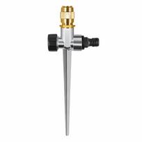 Double Outlet Spike Sprinkler Adjustable Adjustable Lawn Sprinkler Lawn Sprinkler  Home Garden style D gray