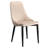 Veliūrinė kėdė Lorient Velvet, smėlio spalvos