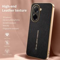 For Redmi A5 A3  premium electroplated lychee-textured phone case that’s shockproof and fingerprint-resistant Redmi A5 4G 171.7 juoda