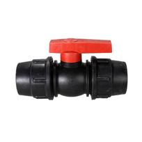 20/25/32 mm Vandens vamzdžio greito veikimo ventilio jungtis PE vamzdžio rutuliniai ventiliai priedai 25mm juoda