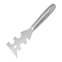 Professional Paint Scraper Putty Knife Rust Resistant Carbon Steel Blade Taping Knife for Spackling, Paint Peeling & Decoration Projects A1 gray