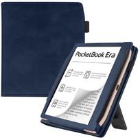 Verslo dėklas PocketBook Era Lite spalvotam 7 colių el. knygai su rankena PB700 PB700K3, atverčiamas dangtelis su stoveliu, automatinis miego/žadinimo režimas PB700K3 Era Color blue