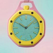 2026 m. bendro prekės ženklo aštuonkampis kišeninis laikrodis unisex - universalus populiarus produktas, turime sandėlyje Gift Box Set yellow