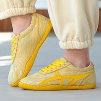 Unisex Tai Chi ir Kung Fu treniruočių batai - Minkšti, pralaidūs orui, guminis padas 28 yellow