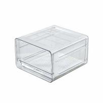 Didelės talpos maisto laikymo stalčius Skaidrus daržovių šaldytuvo organizatorius Vaisių 1 Layer white