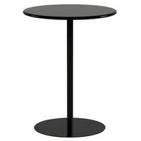 Spalvingas apvalus kavos staliukas - Mini šoninis staliukas pieninių arbatos parduotuvei, miegamajam ar svetainei Diameter 20cm - Height 58cm juoda