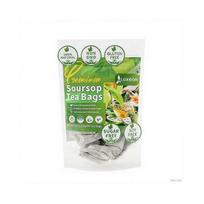 40 Premium Soursop Graviola Leaf Tea Bags, 100% Natural and Pure from Soursop Leaves, Handmade, Made with Natural Materials-Corn Fiber Tea Bag less