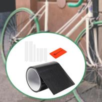Bike Frame Protection Tape 300 cm Long Chainstay Protector Universal Sticker Black Black