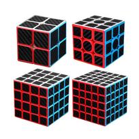 4vnt Speed ​​Cube rinkinys Moyu MofangJiaoshi 2x2 3x3 4x4 5x5 Meilong Magic Cube piramidės kreivas Megaminx SQ1 Pakavimo lavinantys žaislai red