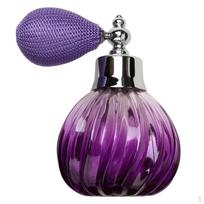 100ml Kvepalų Purkštuvas Buteliukas Siurbliukas Kelioninis Įpilamas Stiklinis Meno Ornamentas violetinė
