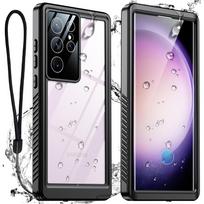 IP68 Shellbox vandeniui atsparus dėklas, skirtas Samsung Galaxy S24 S23 S22 S21 Ultra FE A54 A14 5G metalinis aliuminio plaukimo telefono prabangus dangtelis Samsung A53 5G juoda