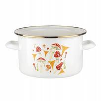 Emaliuotas puodas Emalia Pleszew Grybukai 4.8l, 22cm