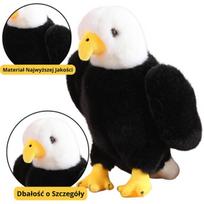 Juodai baltas erelis - talismanas 25cm - Leantoys